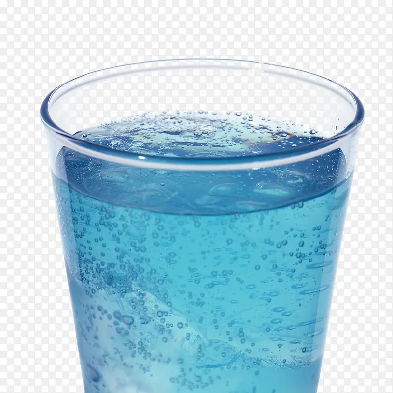 蓝色水杯