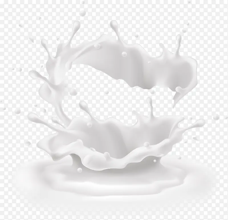 牛奶饮品创意贴画