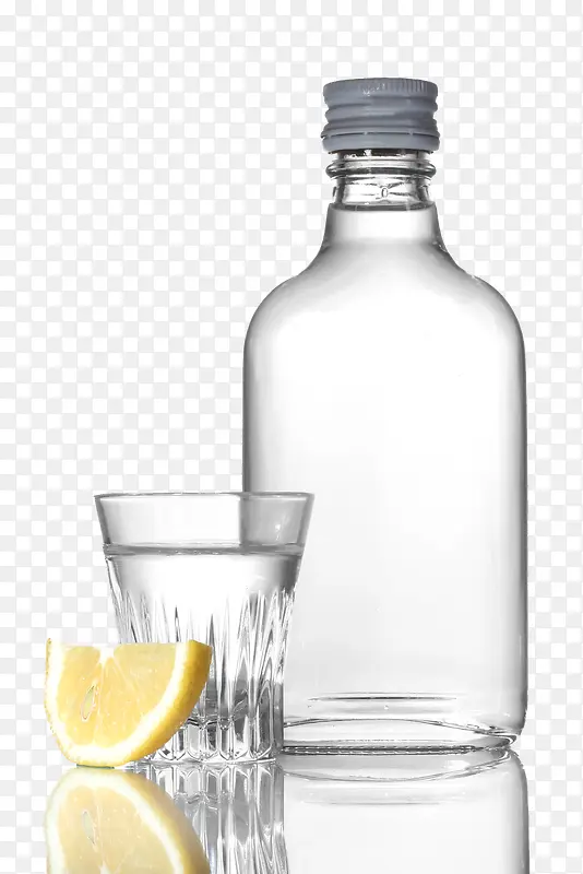 透明玻璃瓶液体