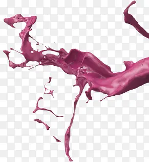 紫色飞溅液体