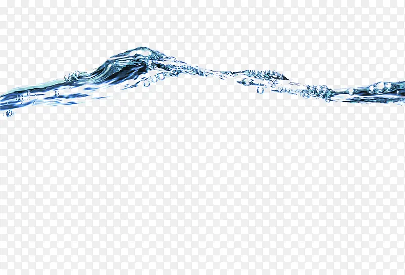 蓝色纯净水流液体