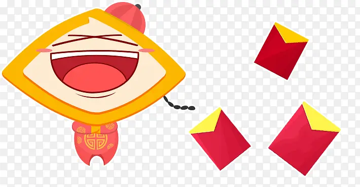 红色卡通人物