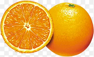 夏日水果黄色橙子