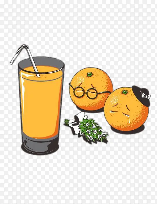 橙汁与橙子祭奠现场