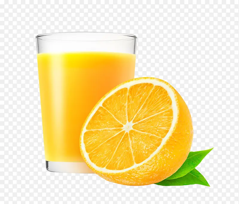 鲜美可口橙子果汁