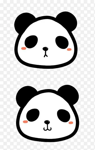 手绘熊猫