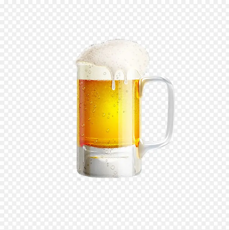 一杯啤酒装饰图片