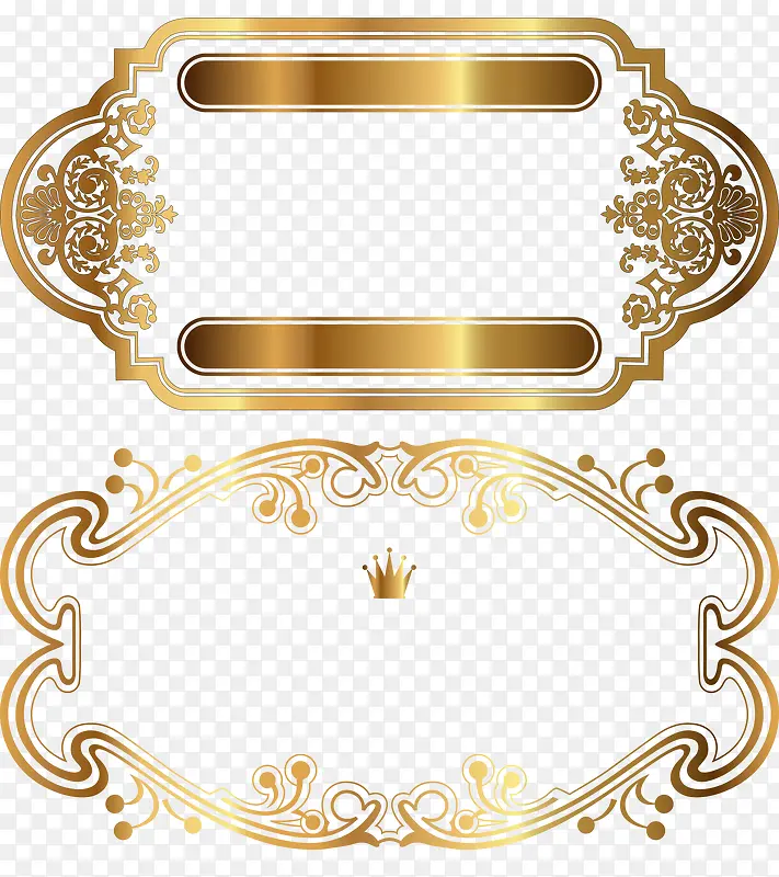 古典金色装饰框架
