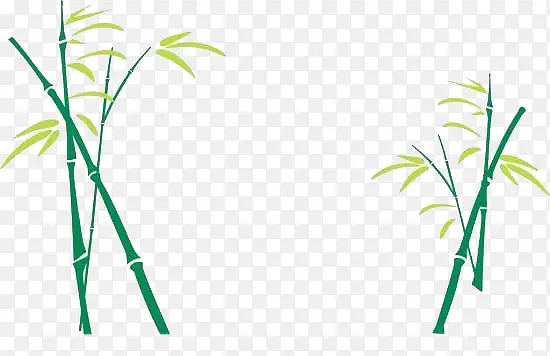 绿色的小竹子
