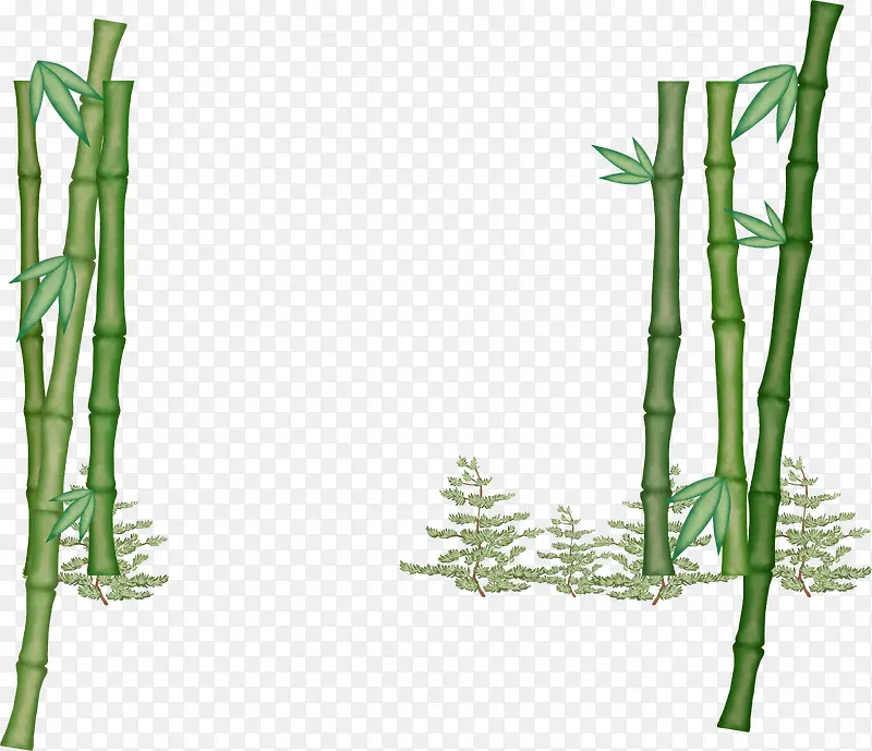 绿色竹子背景图片