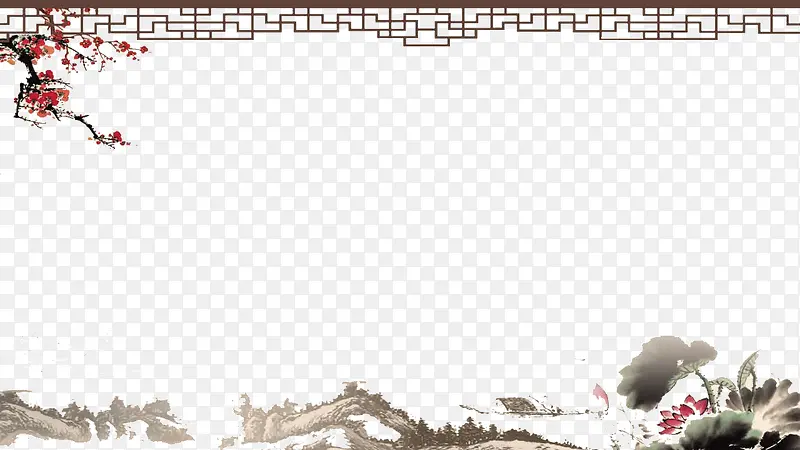 水墨中国风PPT模板PNG图片素材下载_图片编号10219229-PNG素材网