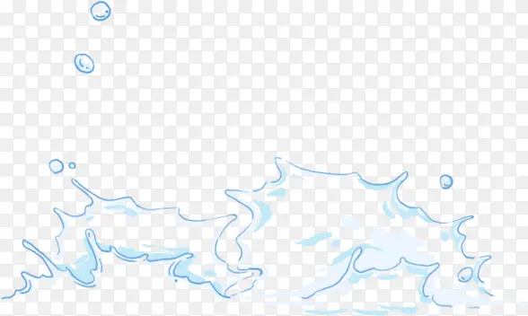 水渍蓝色水渍特效
