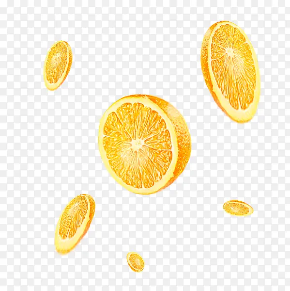 金黄色水果切片照顾橘子
