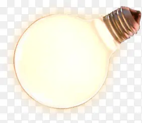 发光黄色电器灯泡