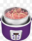 紫色肉片美食食物电器