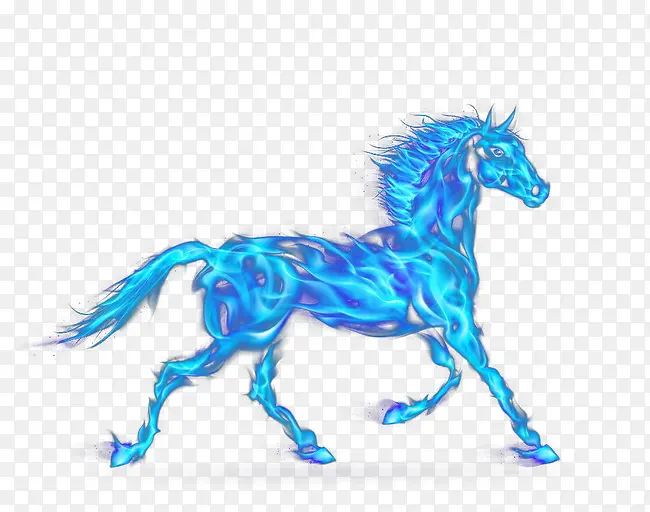 蓝色火焰马