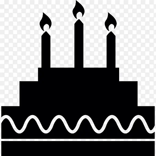 生日蛋糕蜡烛图标