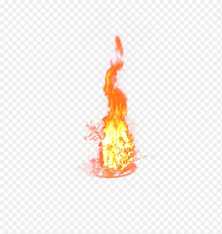 火焰火堆篝火装饰元素