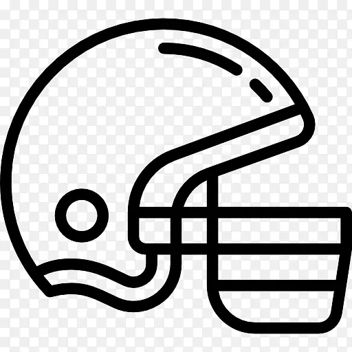 美式橄榄球头盔图标