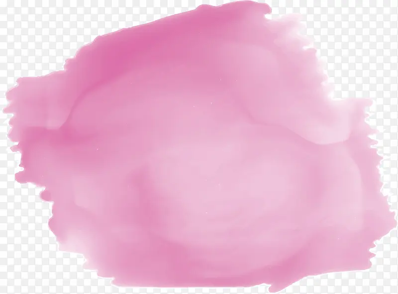 玫粉色水彩涂鸦