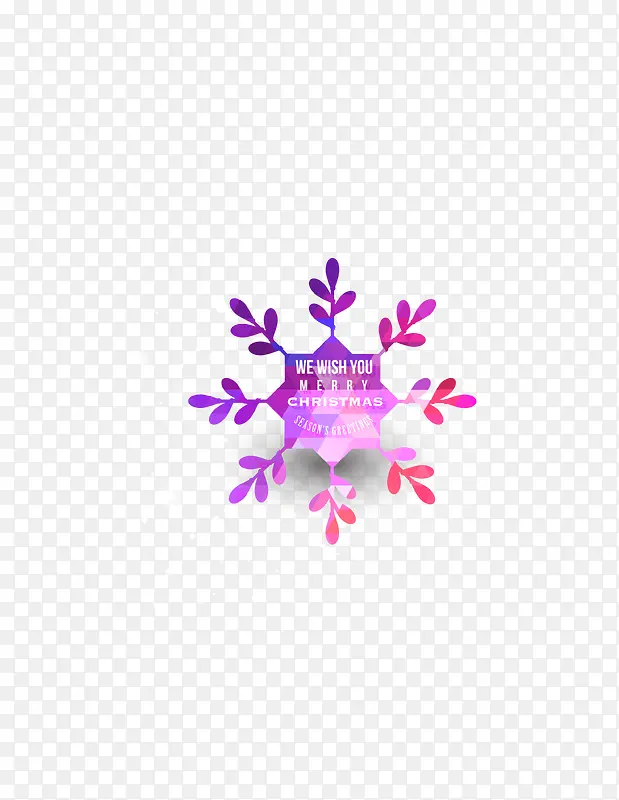 彩色雪花