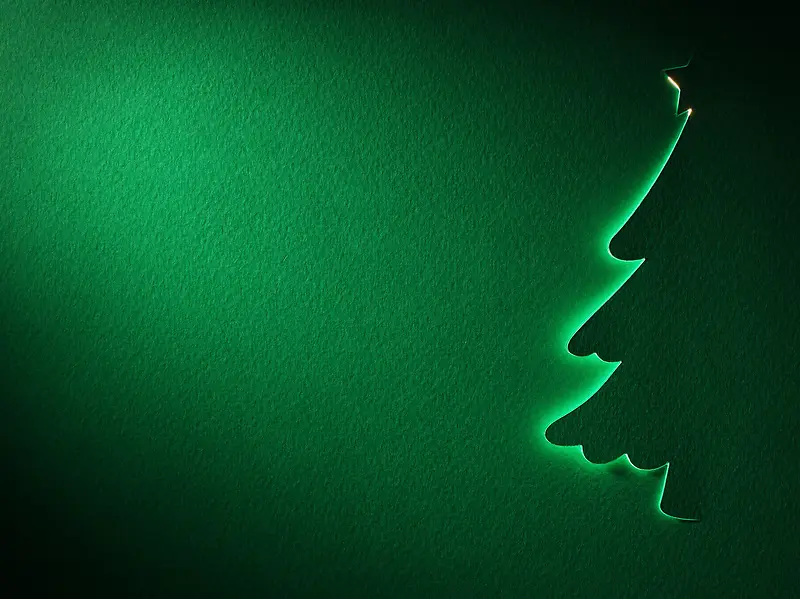 绿色圣诞树装饰背景