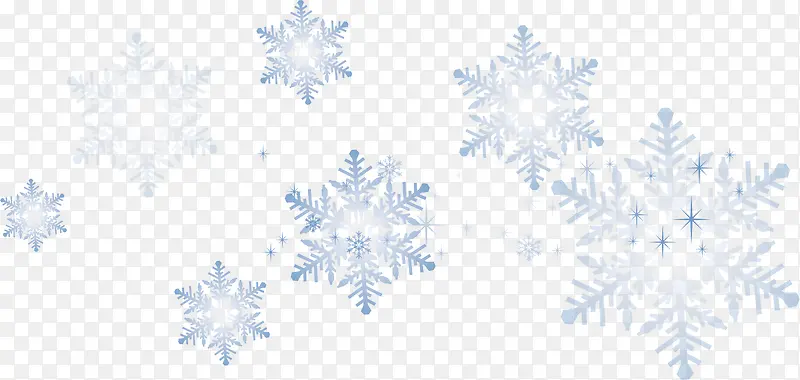 蓝色雪花