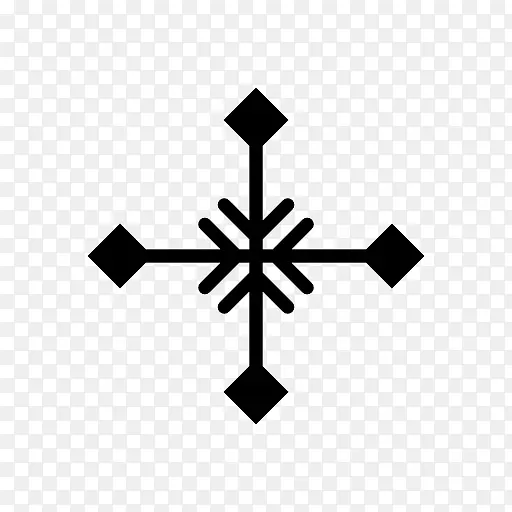 四边雪花图标