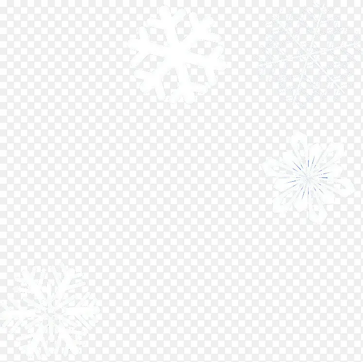 冬季雪花卡片设计