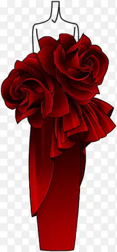 红玫瑰装饰