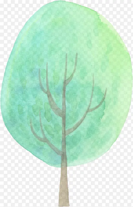 手绘艺术花纹大树
