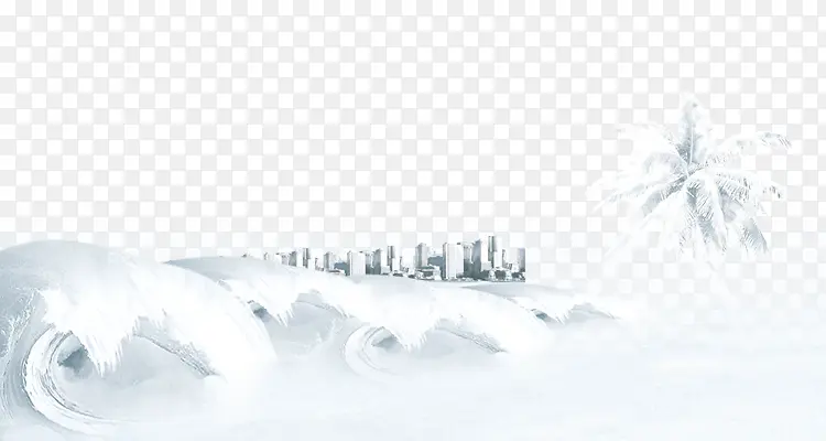 雪白的浪花背景