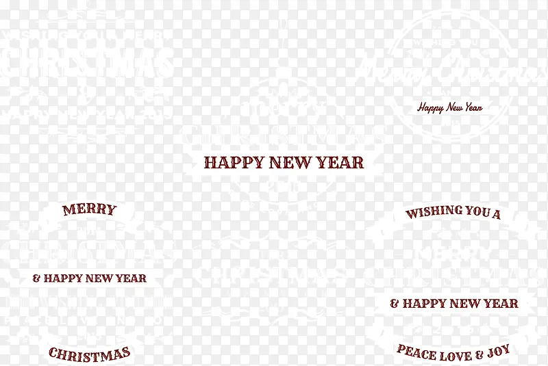 矢量白色新年图案