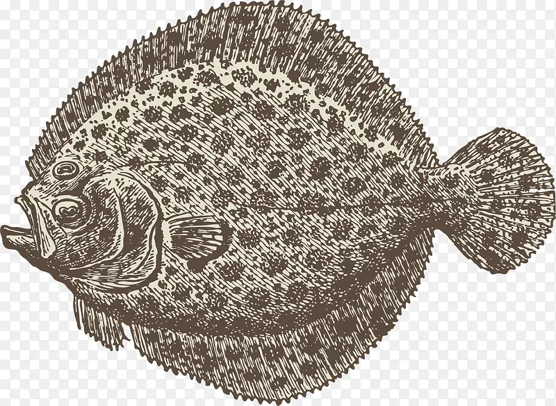 海洋动物手 素描