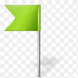 绿色的小旗图标
