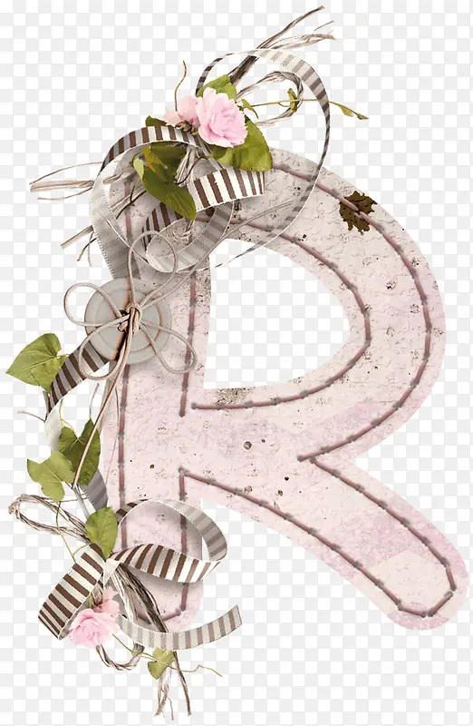 布艺装饰字母RPNG图片素材下载_图片编号10258126-PNG素材网