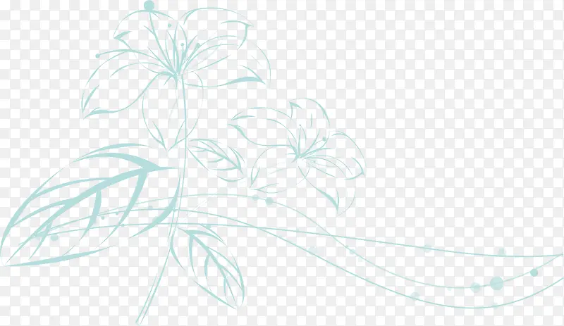 蓝色线条花纹