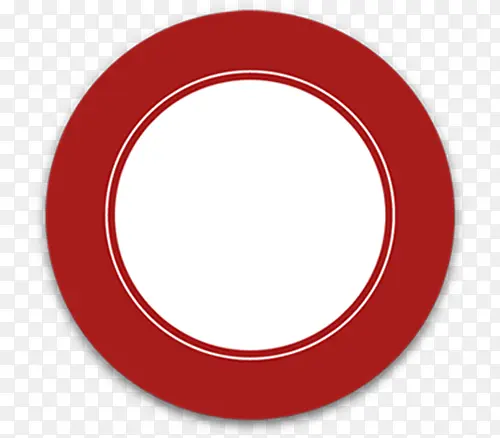 红色圆形自定义形状