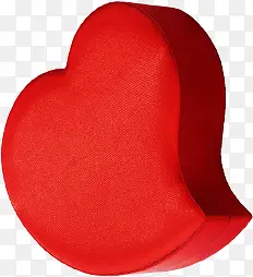 设计爱心礼盒效果红色