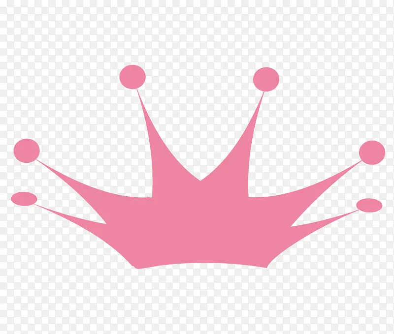 皇冠粉色png免费素材矢量