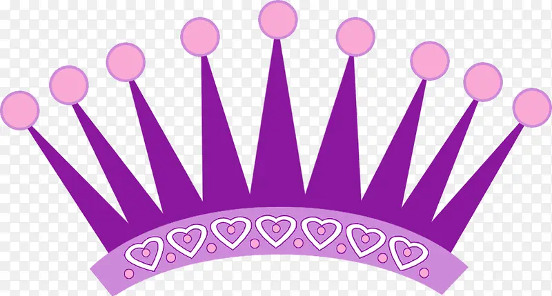 紫色卡通皇冠
