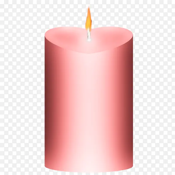 粉色蜡烛
