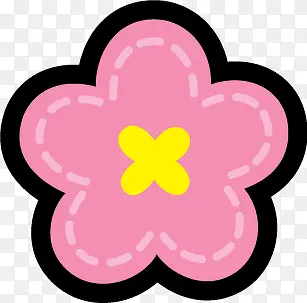 卡通花朵
