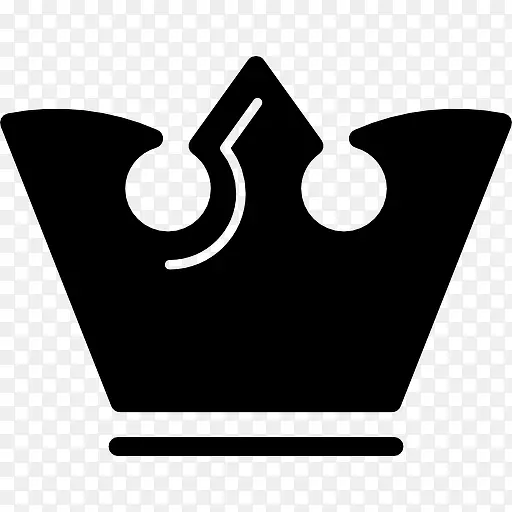 皇室皇冠的轮廓变图标