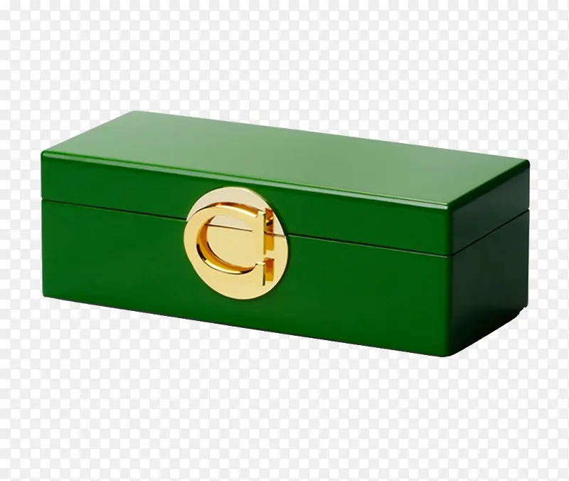 扁平风格摄影绿色的箱子