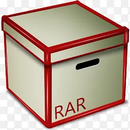 RAR箱子标志图标