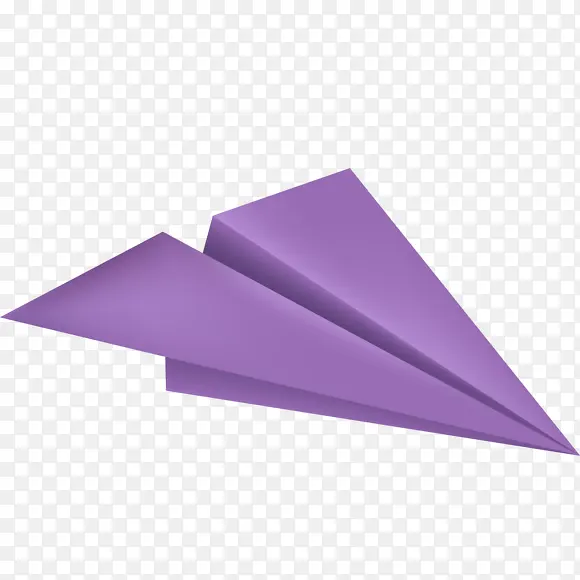 紫色折叠飞机