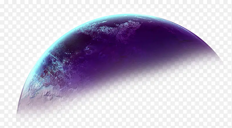 紫色梦幻天空地球