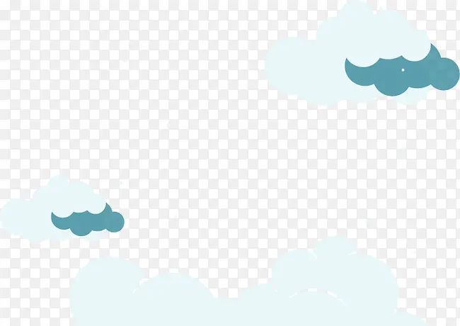 卡通天空蓝天白云