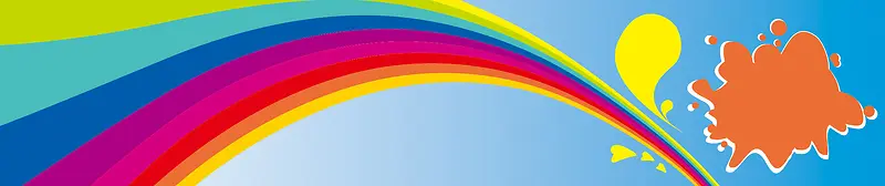 彩虹实用banner背景